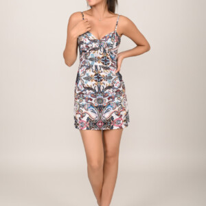 Pink Paisley Corset Beach Dress