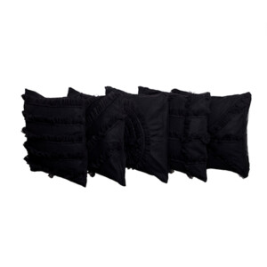 Noire Draped Cushions