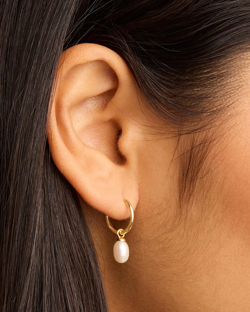 18k Gold Vermeil Dancing in the Wind Chain Earrings